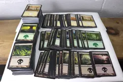 MTG Magic the Gathering 625 Card Lot Basic Lands Plains Forest Swamp Mixed E7 - Image 2