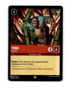 Disney Lorcana Tong Survivor Trading Card 126/204 - Image 1