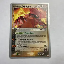 Team Magma's Groudon 9/95 World Championship 2004 Pokemon Trading Card TCG - Image 1
