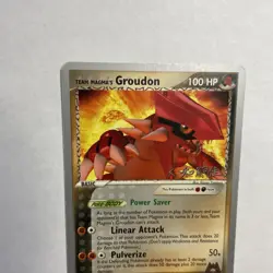 Team Magma's Groudon 9/95 World Championship 2004 Pokemon Trading Card TCG - Image 4