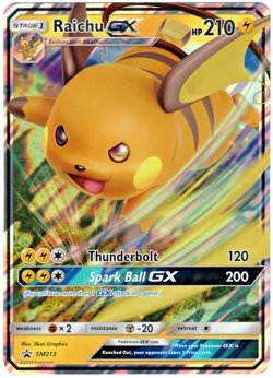 2019 Hidden Fates Raichu GX #SM213 - Pokemon Oversized Jumbo Promo Card - Image 3