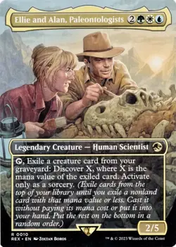 1 x Ellie and Alan Paleontologists Borderless Universes Beyond Jurassic World NM - Image 1