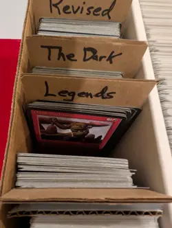 MTG | 4-Row Box Vintage Bulk | Antiquities, Legends, Dark, Revised, etc | LP/MP - Image 5