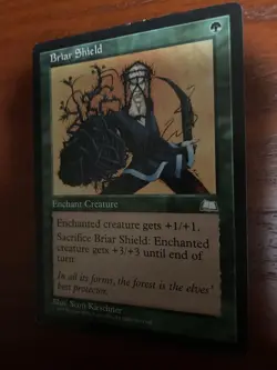 MTG Briar Shield CARD SINGLE USED EXCELLENT CONDITION SEE PHOTOS - Image 1