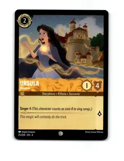 Disney Lorcana Ursula Trading Card 25/204 - Image 1
