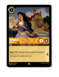 Disney Lorcana Ursula Trading Card 25/204 - Image 1
