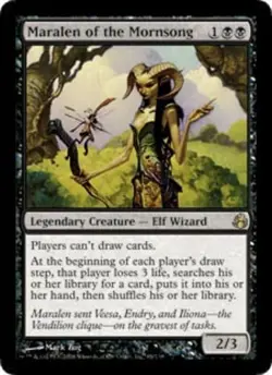 1x Maralen of the Mornsong - Foil Light Play, English Morningtide MTG Magic - Image 1