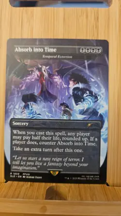 Absorb into Time NONFOIL Final Fantasy Secret Lair Magic the Gathering MTG - Image 1