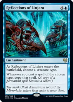 [1x] Reflections of Littjara Near Mint, English Kaldheim MTG Magic - Image 2