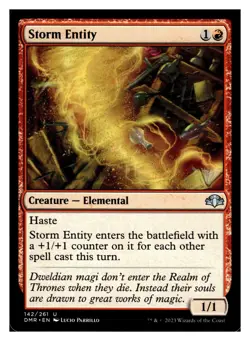 Magic The Gathering Dominaria Remastered Storm Entity #142 - Image 1