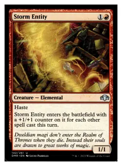 Magic The Gathering Dominaria Remastered Storm Entity #142 - Image 3