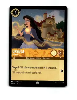 Disney Lorcana Ursula Vanessa Trading Card 25/204 - Image 1