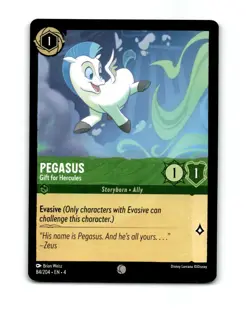 Disney Lorcana Pegasus Trading Card 84/204 - Image 1