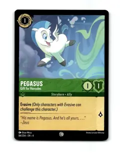 Disney Lorcana Pegasus Trading Card 84/204 - Image 1
