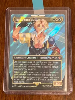 Tidus, Yuna's Guardian (Borderless) (Surge Foil) Commander: Final Fantasy Foil - Image 1