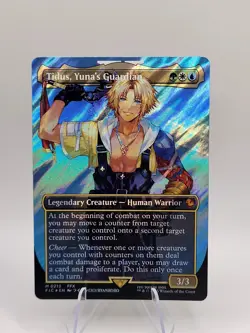 Tidus, Yuna's Guardian (Borderless) (Surge Foil) Commander: Final Fantasy Foil - Image 3