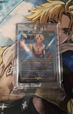Tidus, Yuna's Guardian (Borderless) (Surge Foil) Commander: Final Fantasy Foil - Image 1