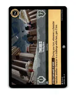 Disney Lorcana Thebes Trading Card 204/204 - Image 1