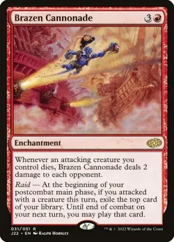 Brazen Cannonade Jumpstart 2022 LP MTG - Image 1