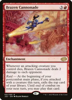 Brazen Cannonade Jumpstart 2022 LP MTG - Image 2
