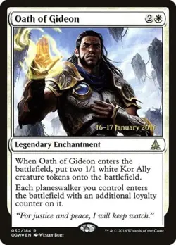 Oath of Gideon -Foil Light Play MTG Promos: Prerelease Cards - Image 2