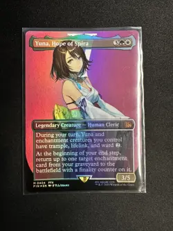 Yuna, Hope of Spira (Borderless) Final Fantasy Foil - Image 2