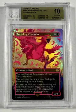 Traveling Chocobo (Borderless) (Neon Ink Pink) Final Fantasy Foil - Image 2