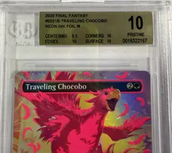 Traveling Chocobo (Borderless) (Neon Ink Pink) Final Fantasy Foil - Image 4