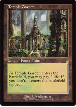 2024 Magic: The Gathering Ravnica Remastered Temple Garden #414 LP - Image 1
