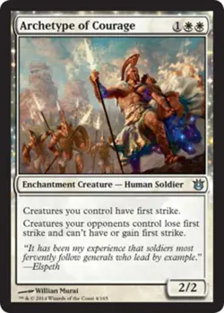 1x Archetype of Courage Light Play MTG Magic - Kid Icarus - - Image 1