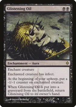 Glistening Oil New Phyrexia LP MTG - Image 1