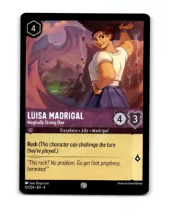 Disney Lorcana Luisa Madrigal Trading Card 47/204 - Image 1
