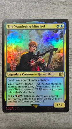 The Wandering Minstrel (Rare Foil) #249 Final Fantasy MTG Near Mint - Image 1
