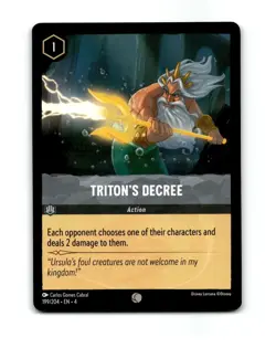 Disney Lorcana Triton's Decree Trading Card 199/204 - Image 1