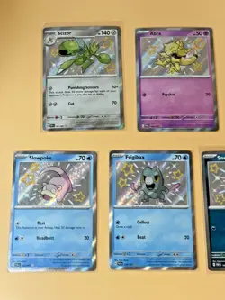 Pokemon 9 Card Lot - Paldean Fates Baby Shiny Cards - NM pack fresh - Image 3