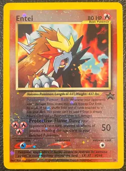 Pokémon TCG - Vintage WOTC - Entei 34 - Black Star Promo - Reverse Holo - LP 2 - Image 9