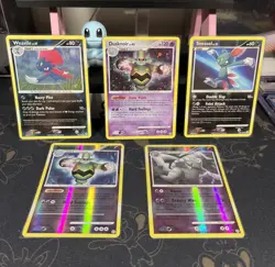 Lot Of Diamond And Pearl Holo Pokemon Cards Weavile Sneasel Dusknoir - Image 1
