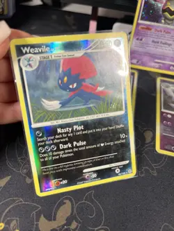 Lot Of Diamond And Pearl Holo Pokemon Cards Weavile Sneasel Dusknoir - Image 2