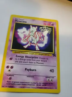 Mewtwo Promo Pokemon Card Base WOTC NM - Image 10