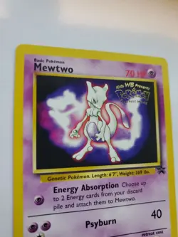 Mewtwo Promo Pokemon Card Base WOTC NM - Image 2