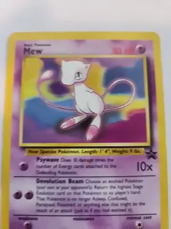 Mew 8 Black Star Promo  Pokemon Card Base WOTC NM - Image 3