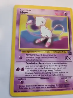 Mew 8 Black Star Promo  Pokemon Card Base WOTC NM - Image 8