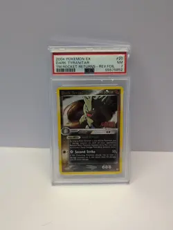 PSA 7 Dark Tyranitar Reverse Holo 20 2004 Pokemon Ex Rocket Returns Card HTF - Image 11