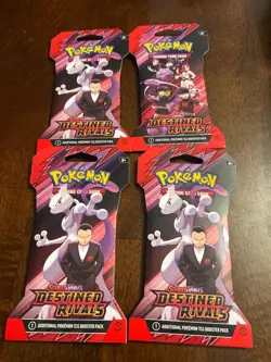 Pokémon Destined Rivals SLEEVED Booster Packs  x4 Packs Pokemon - Image 2