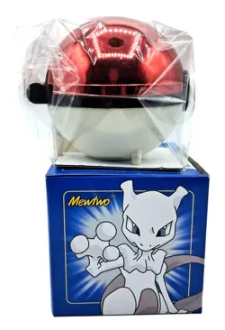 Vintage Sealed Pokémon Mewtwo 23K Gold-Plated Trading Card With Red Pokéball Dis - Image 1