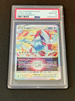 2022 Pokemon SWSH Silver Tempest Lugia V Star #139 PSA 10 GEM MINT - Image 3