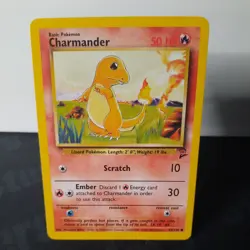 CHARMANDER 69/130 Base Set 2 Pokemon Card LP - Image 3