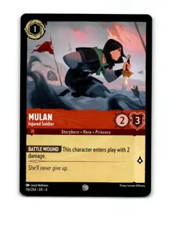 Disney Lorcana Mulan Trading Card 116/204 - Image 1