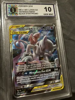 Mewtwo and Mewgx Nintendo Black Star Movie Promo gem mint 10 Pokemon Card Rare - Image 2