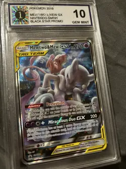 Mewtwo and Mewgx Nintendo Black Star Movie Promo gem mint 10 Pokemon Card Rare - Image 3